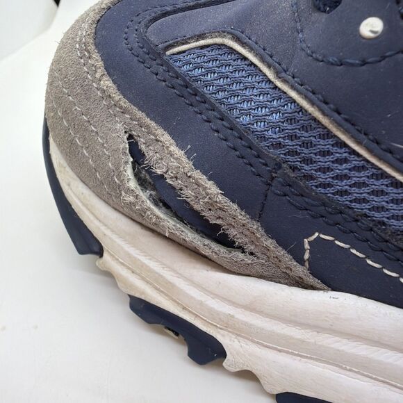 Skechers D’Lites Navy Blue Gray Shoes Sneakers 11947W Womens Size 11 Wide Damage - Picture 2 of 13